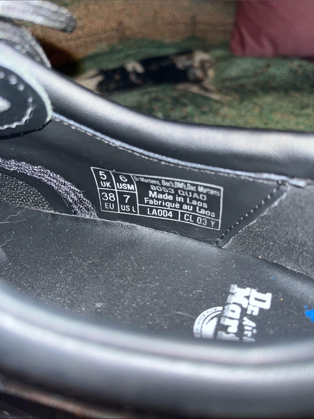 Dr. Martens Black Leather Platform Lace-Up Oxfords - Picture 6 of 6